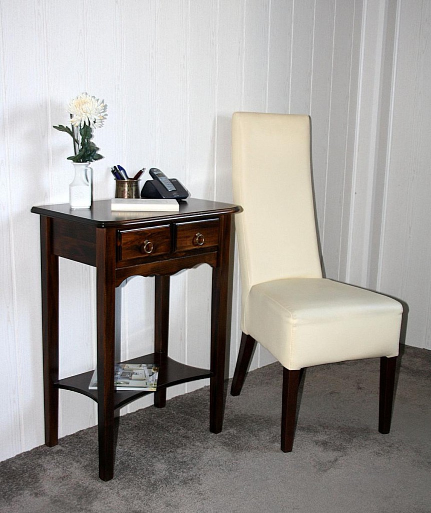 Massivholz Konsolentisch Wandtisch Beistelltisch 80x57 Holz massiv kolonial