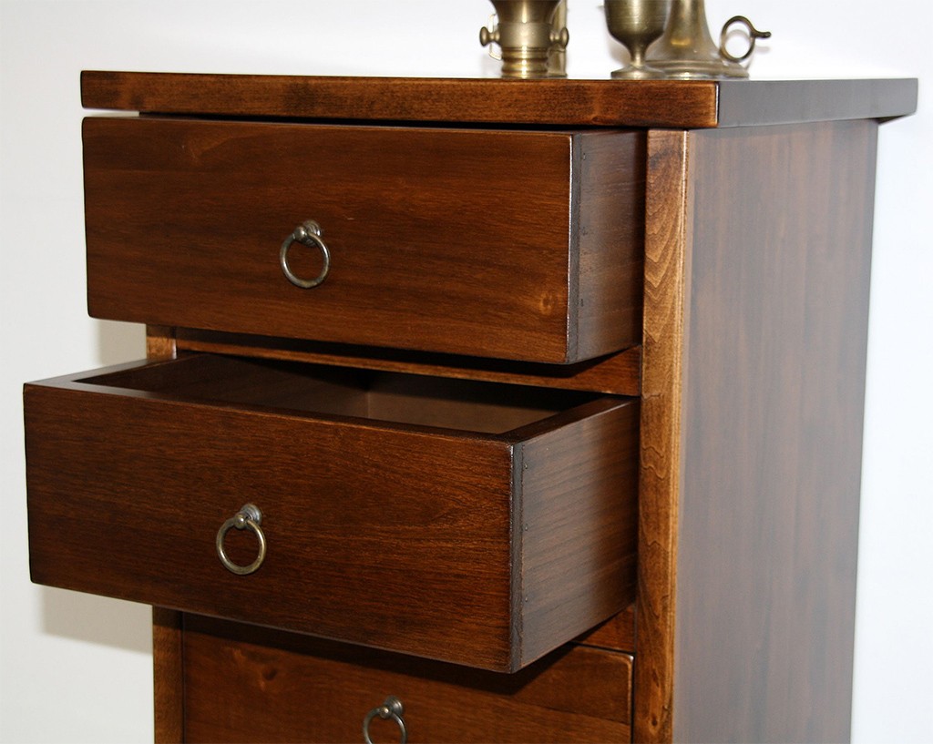 Telefonkommode flurkommode kommode schubladen massiv holz braun