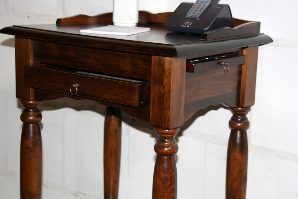 Massivholz Konsolentisch Telefontisch Beistelltisch Holz massiv Kolonial
