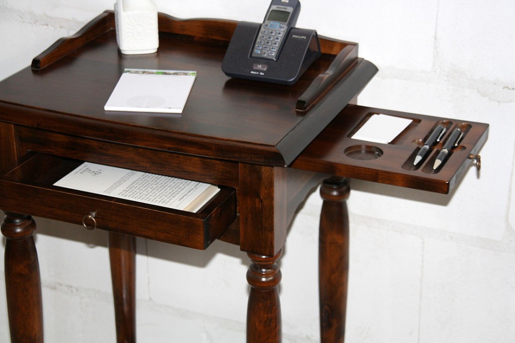 Massivholz Konsolentisch Telefontisch Beistelltisch Holz massiv Kolonial