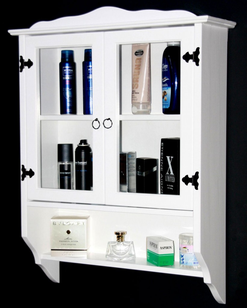 Massivholz Hängevitrine Gewürzregal Badmöbel Wandregal Gewürzhalter