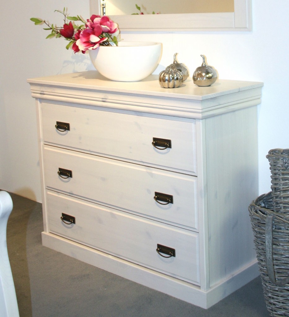 Holz kommode weis lackieren: kommode rose wei? beige muster ...