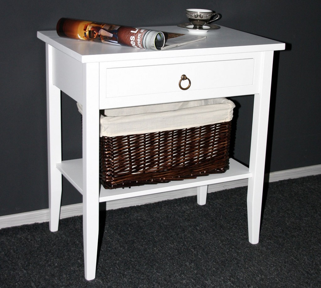 Kleiner Beistelltisch Aus Holz In Weis – Bvrao.com