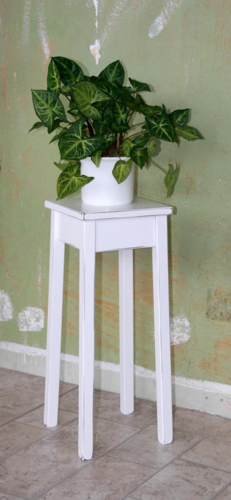 Blumentisch blumenständer blumenhocker 60cm Beistelltisch weiß antik