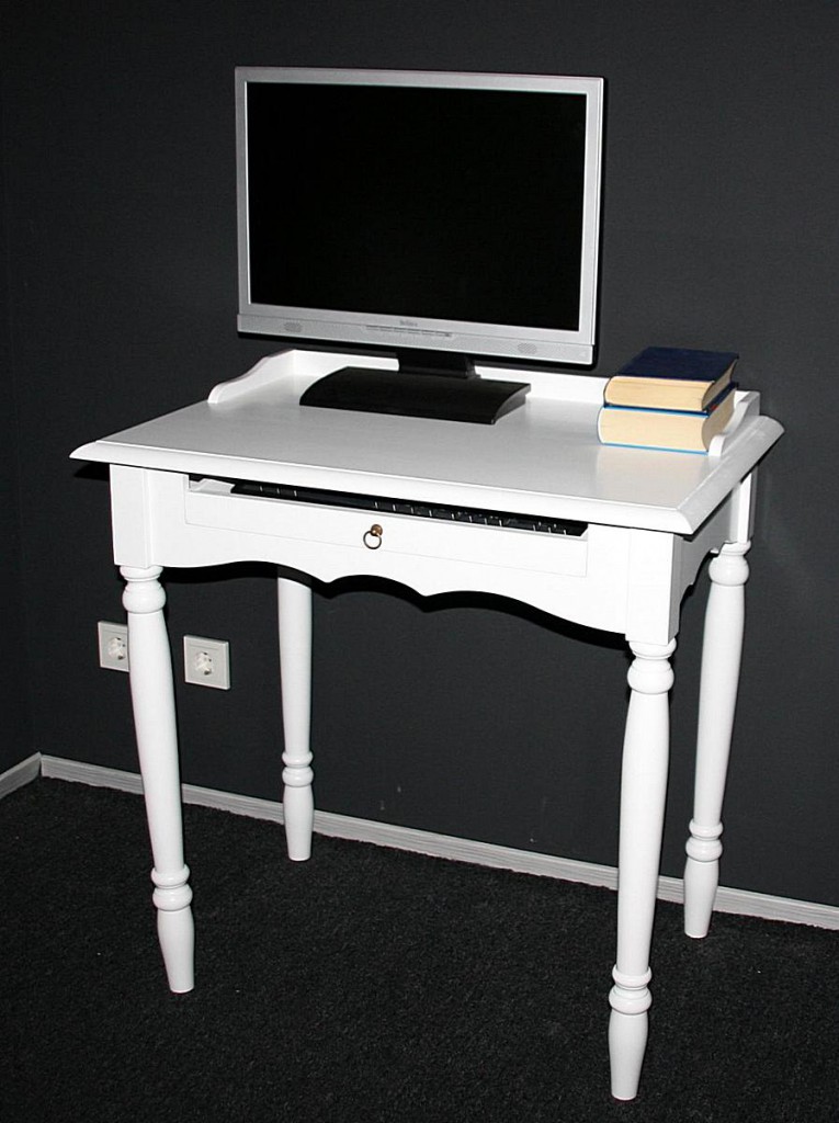 Computertisch Holz Massiv - Schreibtisch Computertisch in Kernbuche