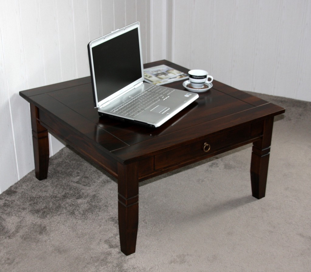 wohnzimmertisch nussbaum:Massivholz Couchtisch Beistelltisch kolonial Sofatisch Tisch 85x85cm wohnzimmertisch nussbaum:Massivholz Couchtisch Beistelltisch kolonial Sofatisch Tisch 85x85cm