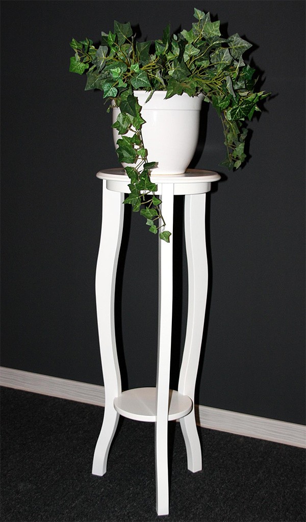 Massivholz Blumenständer Blumentisch Blumensäule 100 rund Holz massiv