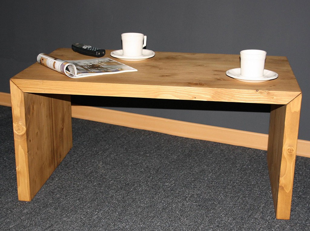 Massivholz couchtisch beistelltisch 85x50 vollholz rustikal antik ... Couchtisch vollholz