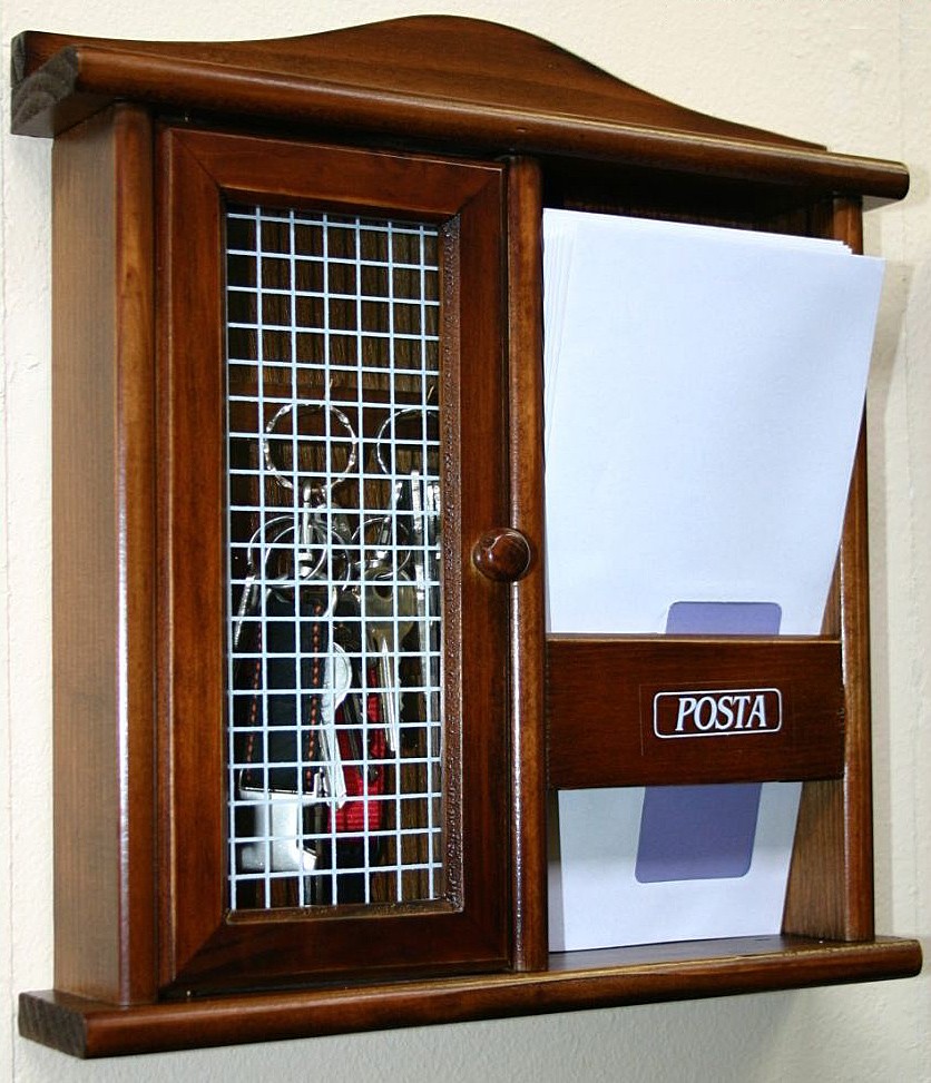 Massivholz Schlüsselkasten Schlüsselschrank 28x30 - Holz massiv Kolonial