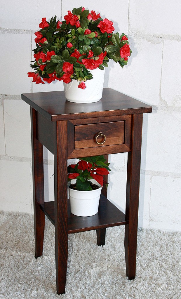 Massivholz Beistelltisch Blumentisch Blumenhocker 60 - Holz massiv kolonial