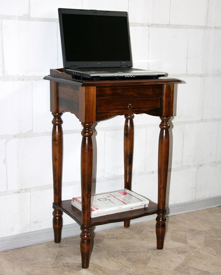 Massivholz Konsolentisch Telefontisch Beistelltisch Holz massiv Kolonial
