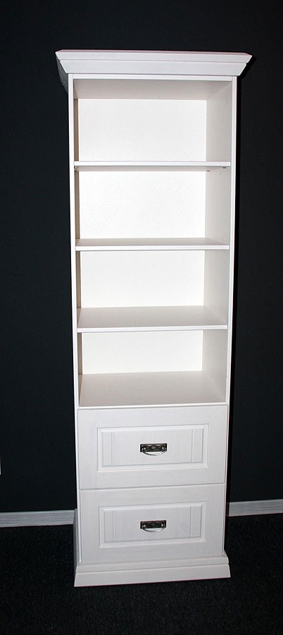 Massivholz Standregal Odette weiß Regal Kiefer massiv Holz ...