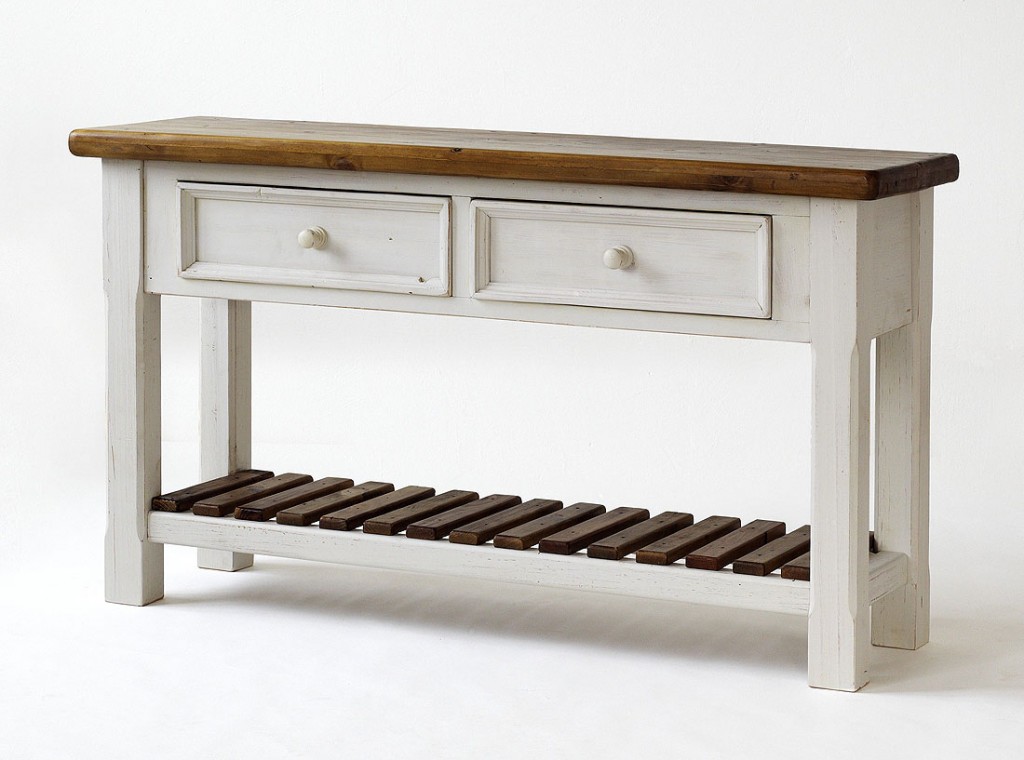 Massivholz Anrichte Sideboard shabby vintage Beistelltisch ...
