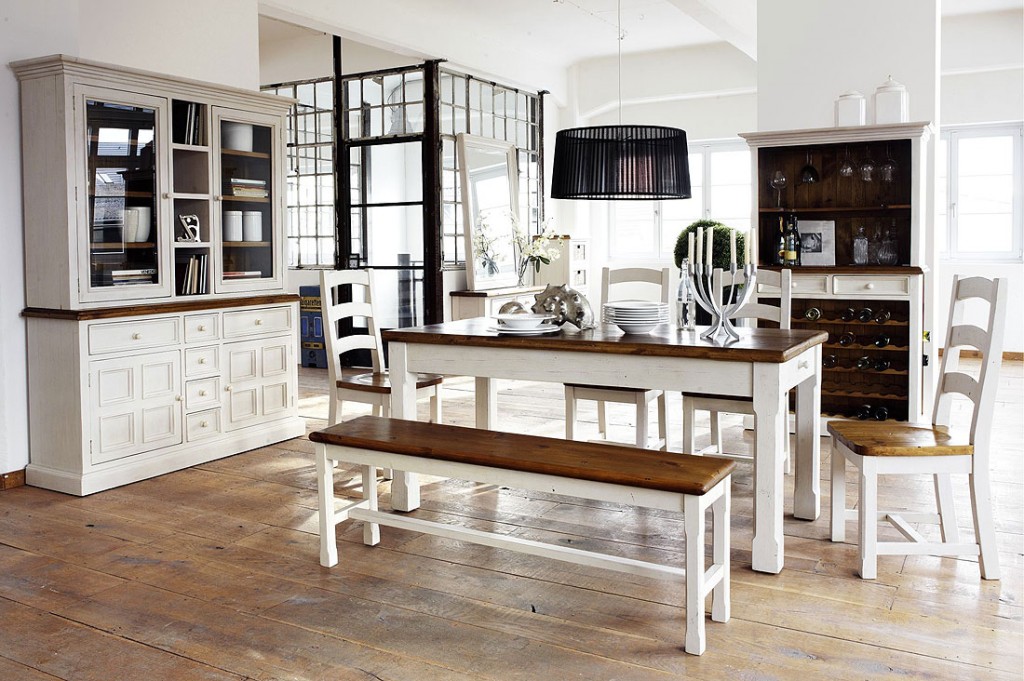 Esszimmer weiss landhaus: wunderschöne teilige esszimmer ...