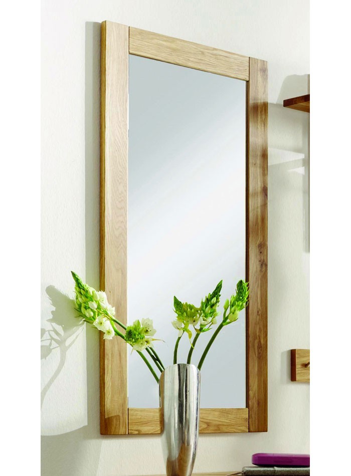 Massivholz Spiegel 50x100 mit Holzrahmen