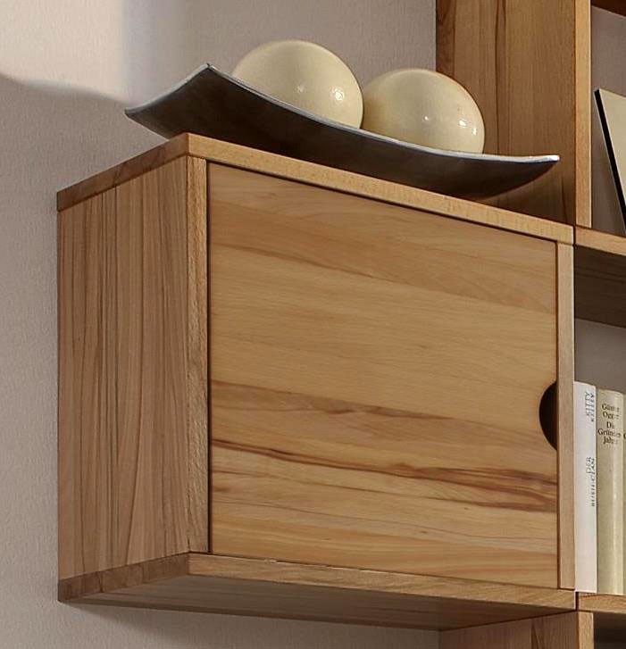 Massivholz Hängekasten Wandregal Regalwürfel Regalkombination Kernbuche