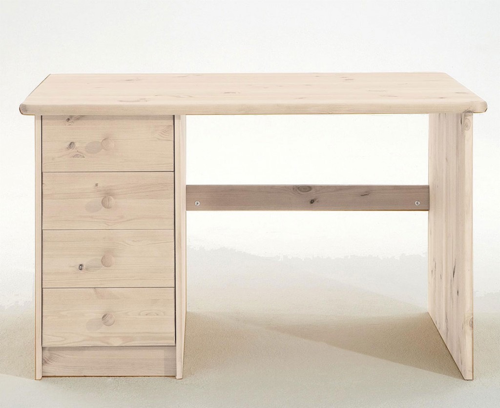 Kinder Schreibtisch weiß Kiefer massiv Holz Möbel PC-Tisch