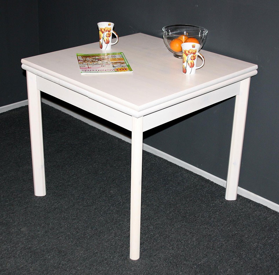 Ausziehtisch Weiss Holz