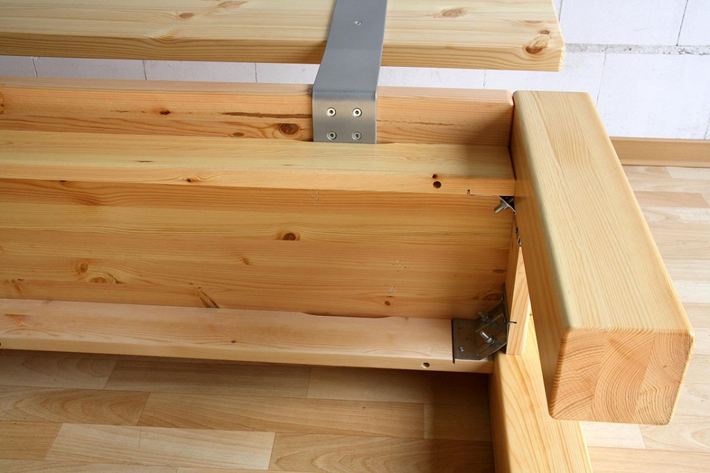 Massivholz Sitzbank 160cm mit Rückenlehne Holzbank Lehne ...