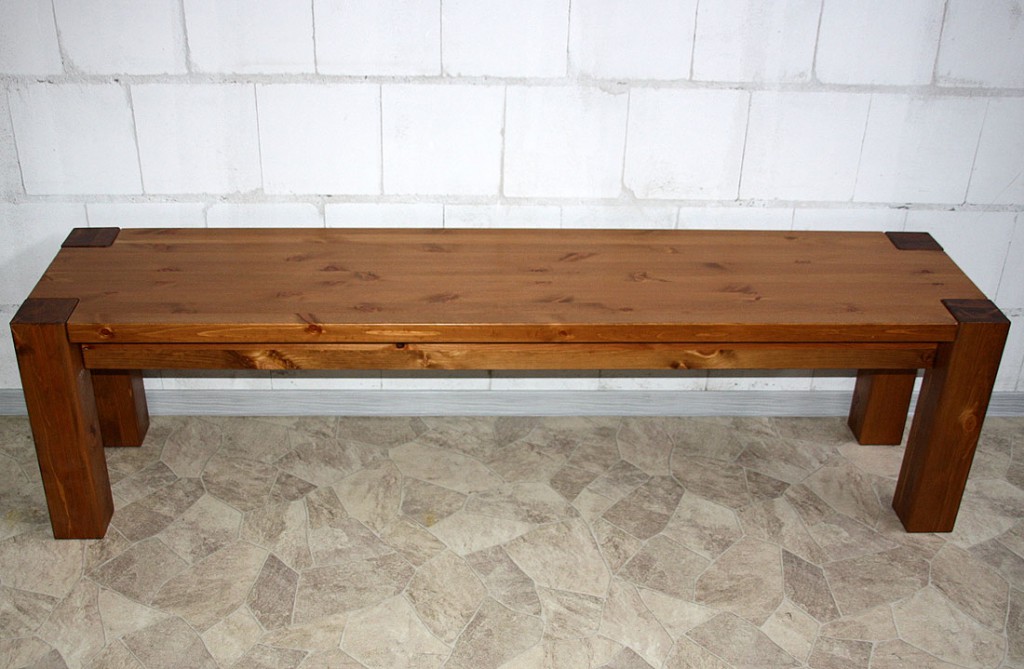 Massivholz sitzbank 140cm bank küchenbank holzbank kiefer weià honig