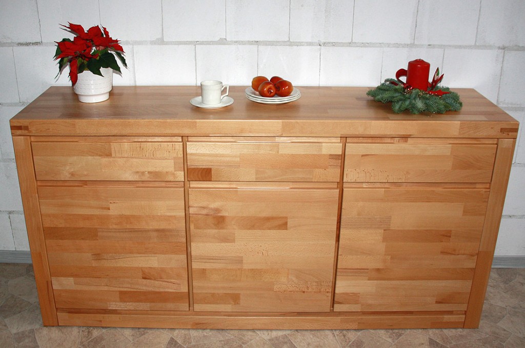 CASA Collection Massivholz Sideboard Anrichte Kommode Kernbuche massiv : Kommoden Buche Nachbildung Kommoden Buche Nachbildung : CASA Collection Massivholz Sideboard Anrichte Kommode Kernbuche massiv