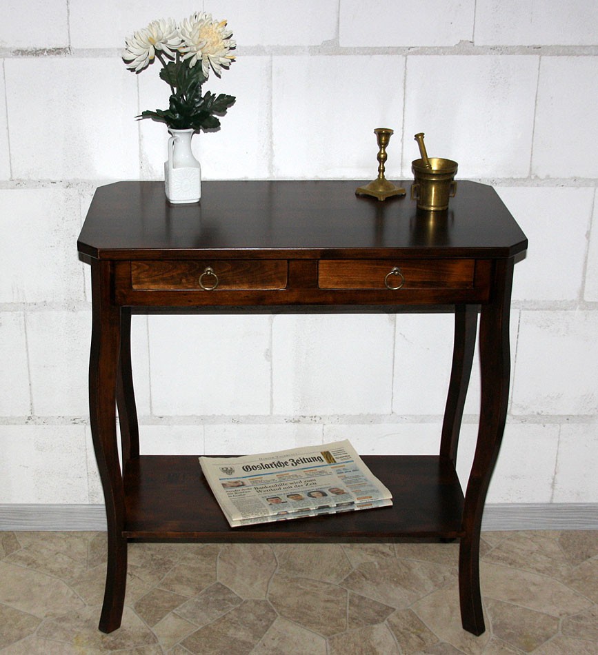 Massivholz Wandtisch Telefontisch Konsolentisch Holz massiv kolonial