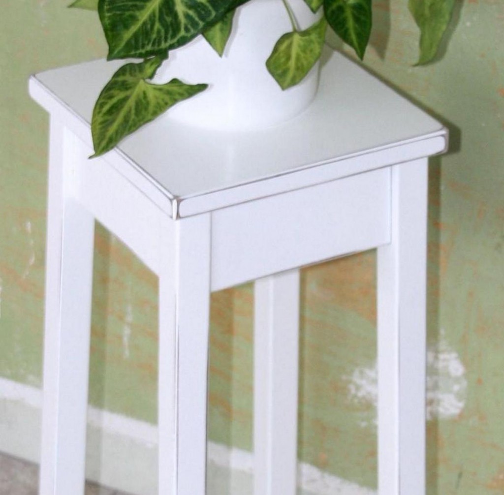 wohnzimmer antik weiß: Blumentisch 60cm Beistelltisch weiß antik quadratisch Pappel massiv wohnzimmer antik weiß: Blumentisch 60cm Beistelltisch weiß antik quadratisch Pappel massiv