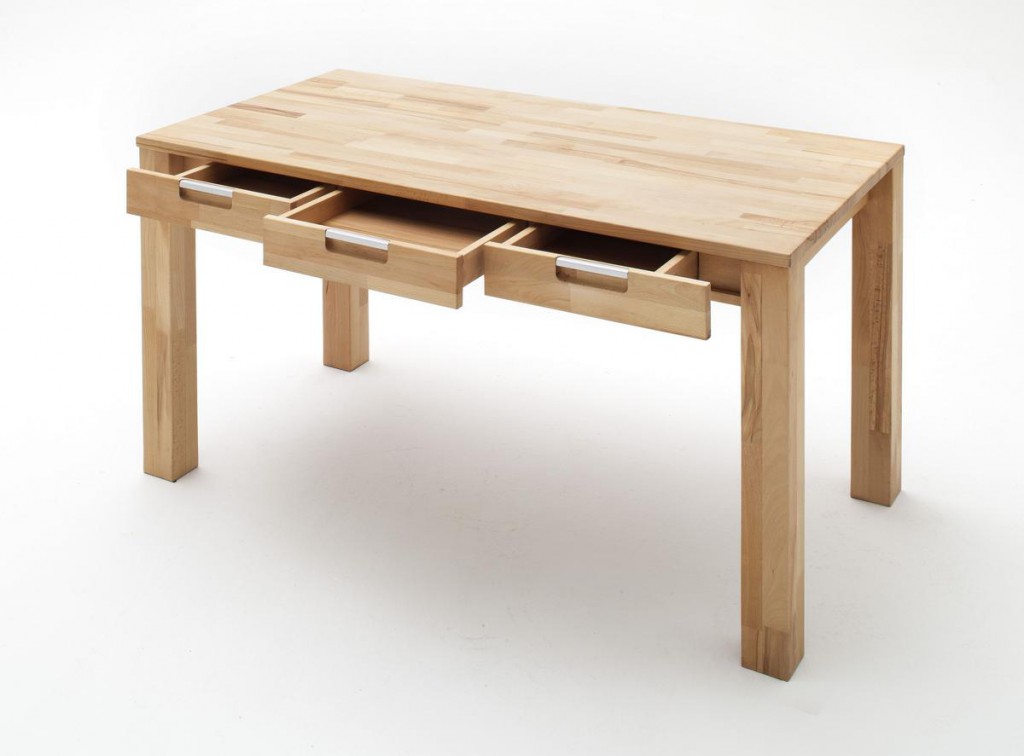 Schreibtisch mit 3 Schubladen Computertisch 135x70 ...